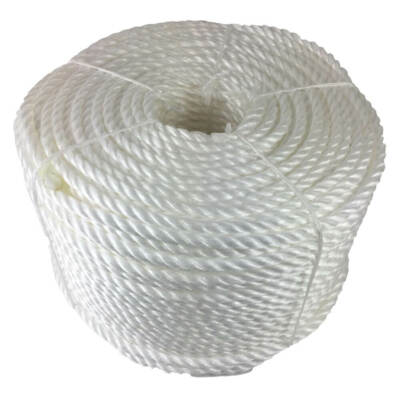 12 mm Nylon Rope – Heavy Duty Braided Rope for Construction, Towing, Lifting and General Industrial or Marine Applications